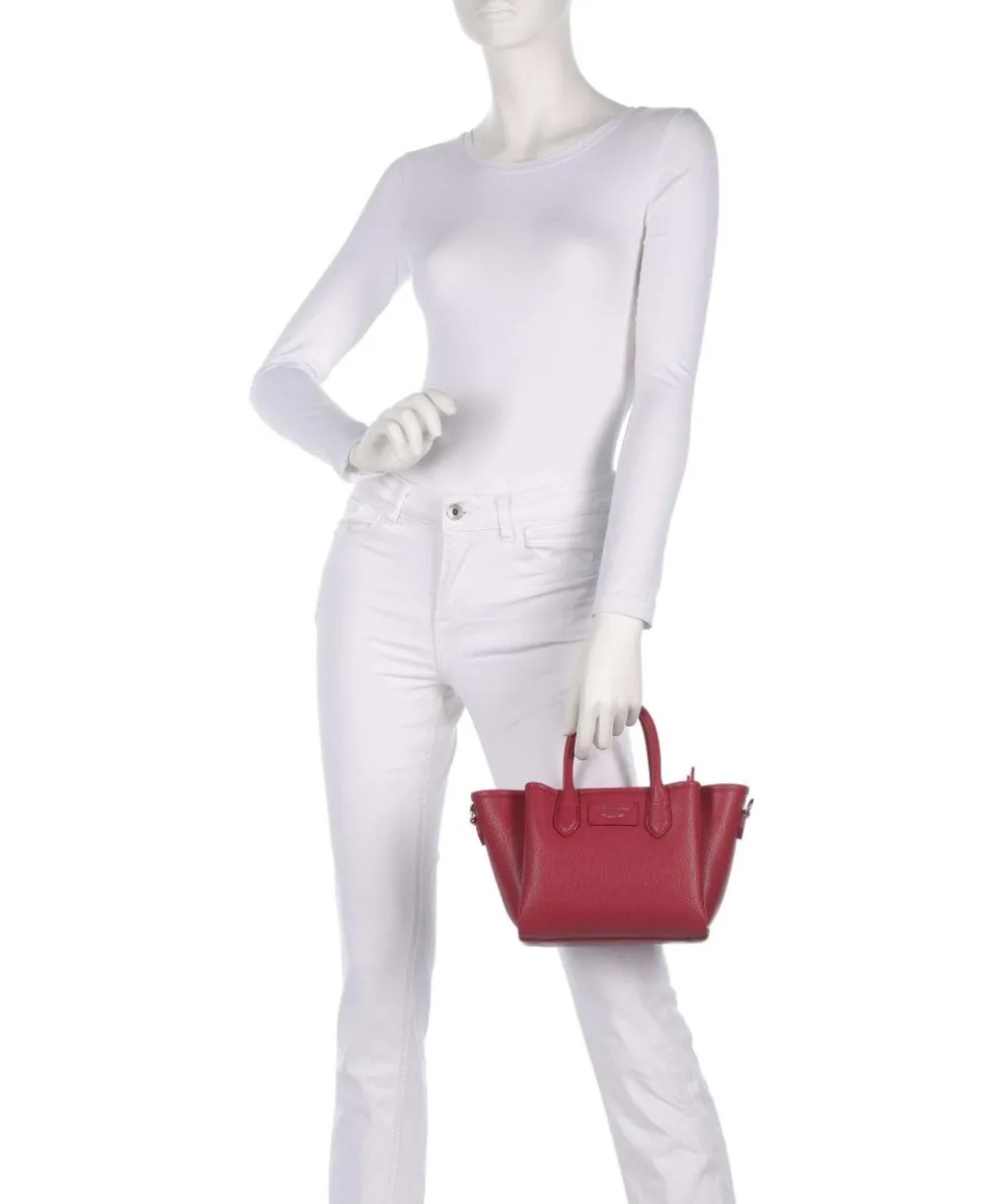 Odette Handtasche Lederimitat dunkelrot