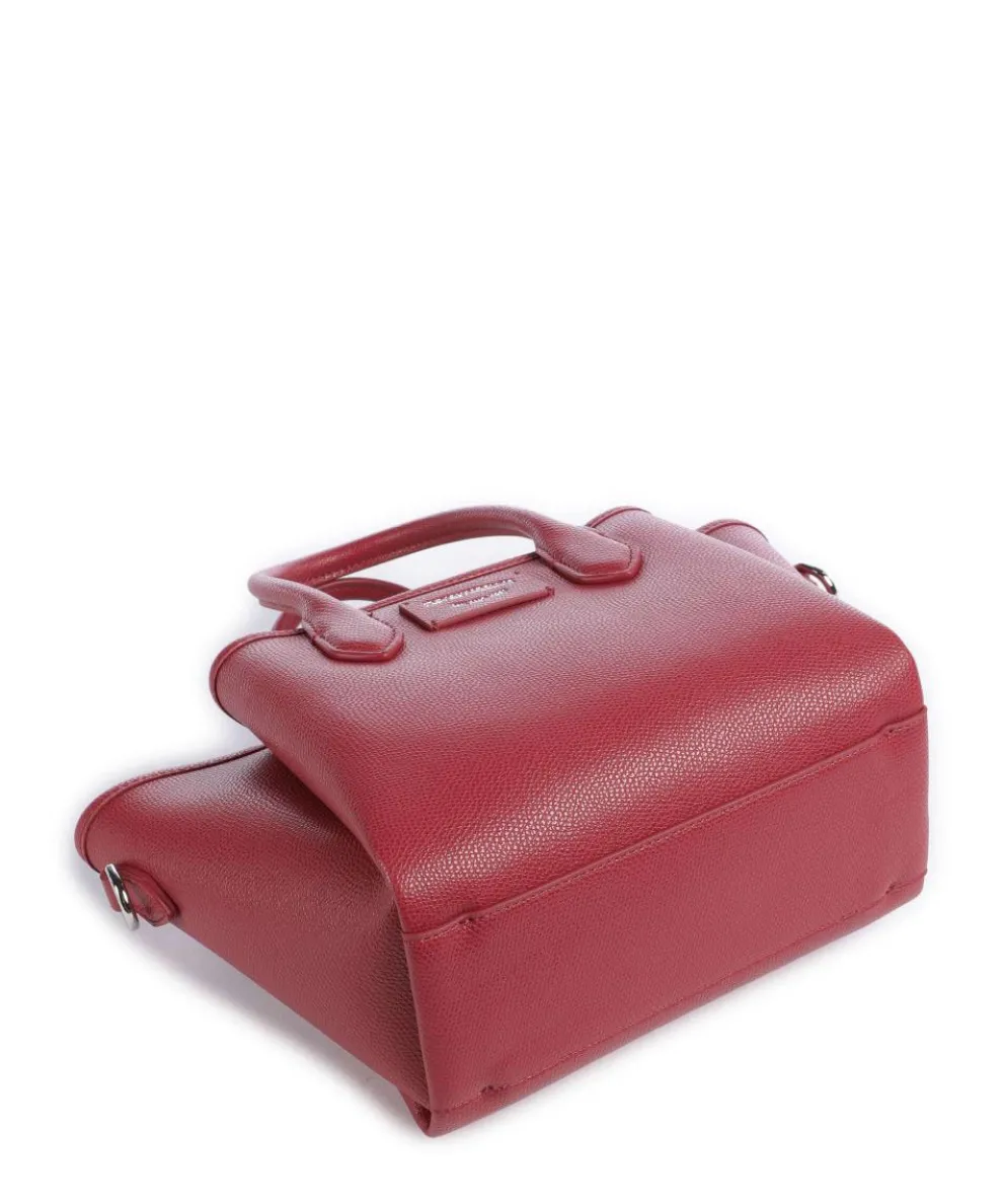 Odette Handtasche Lederimitat dunkelrot