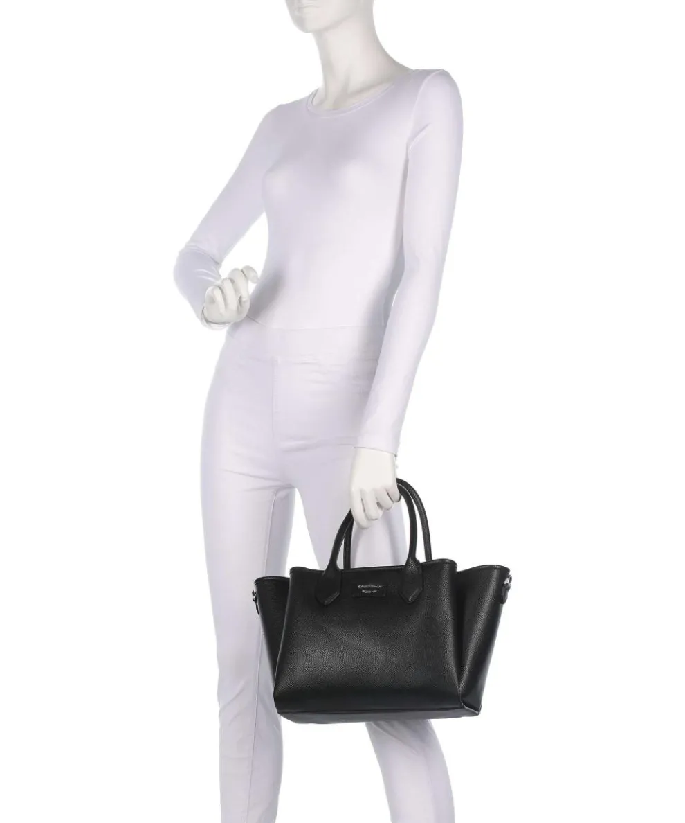 Odette Handtasche Lederimitat schwarz