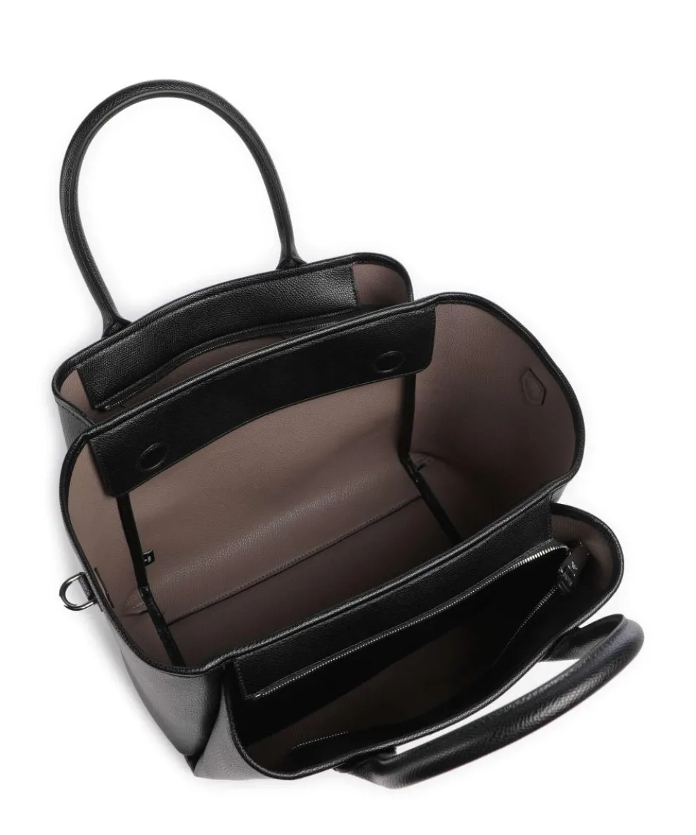 Odette Handtasche Lederimitat schwarz