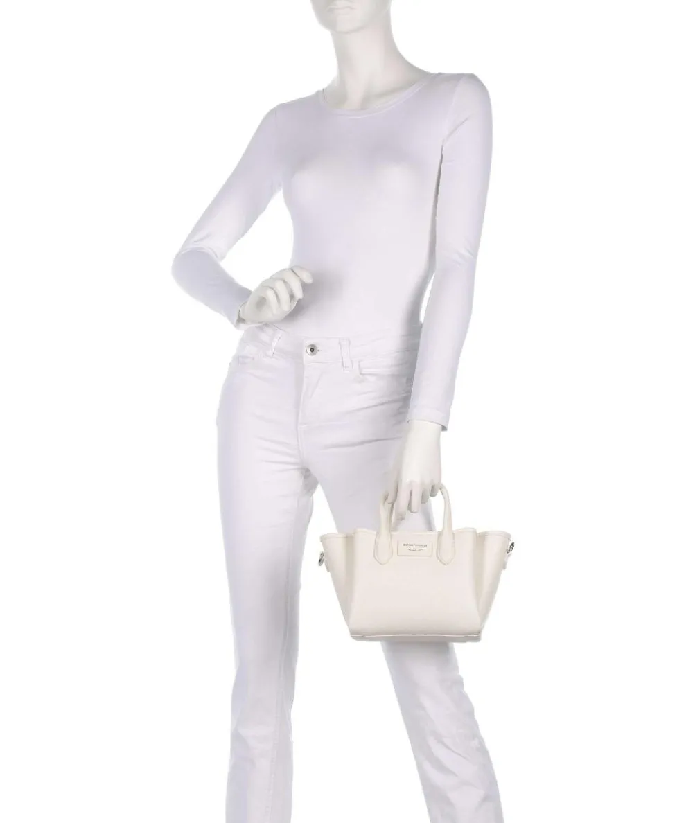 Odette Handtasche Lederimitat creme