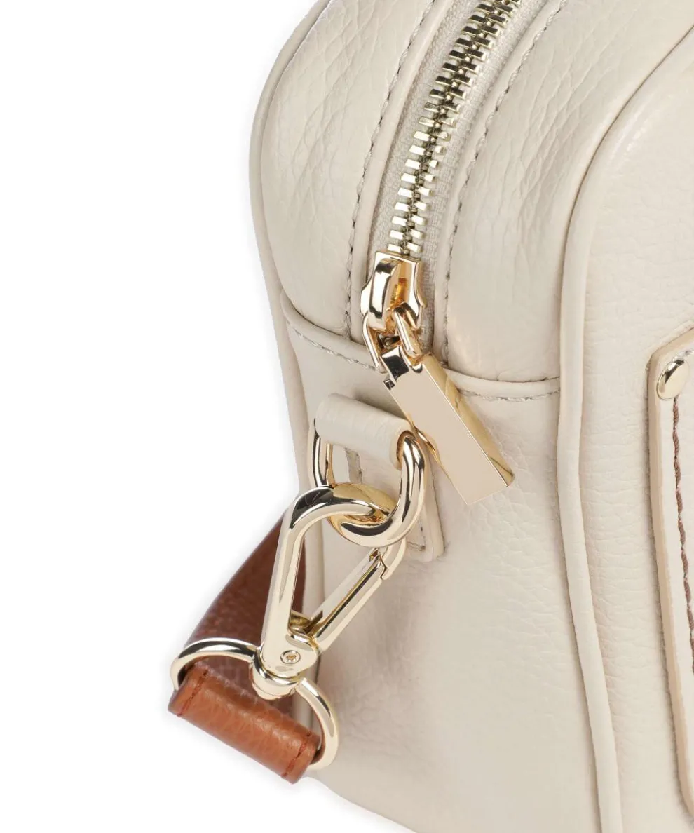 Gondola Magnolia Umhängetasche genarbtes Leder beige