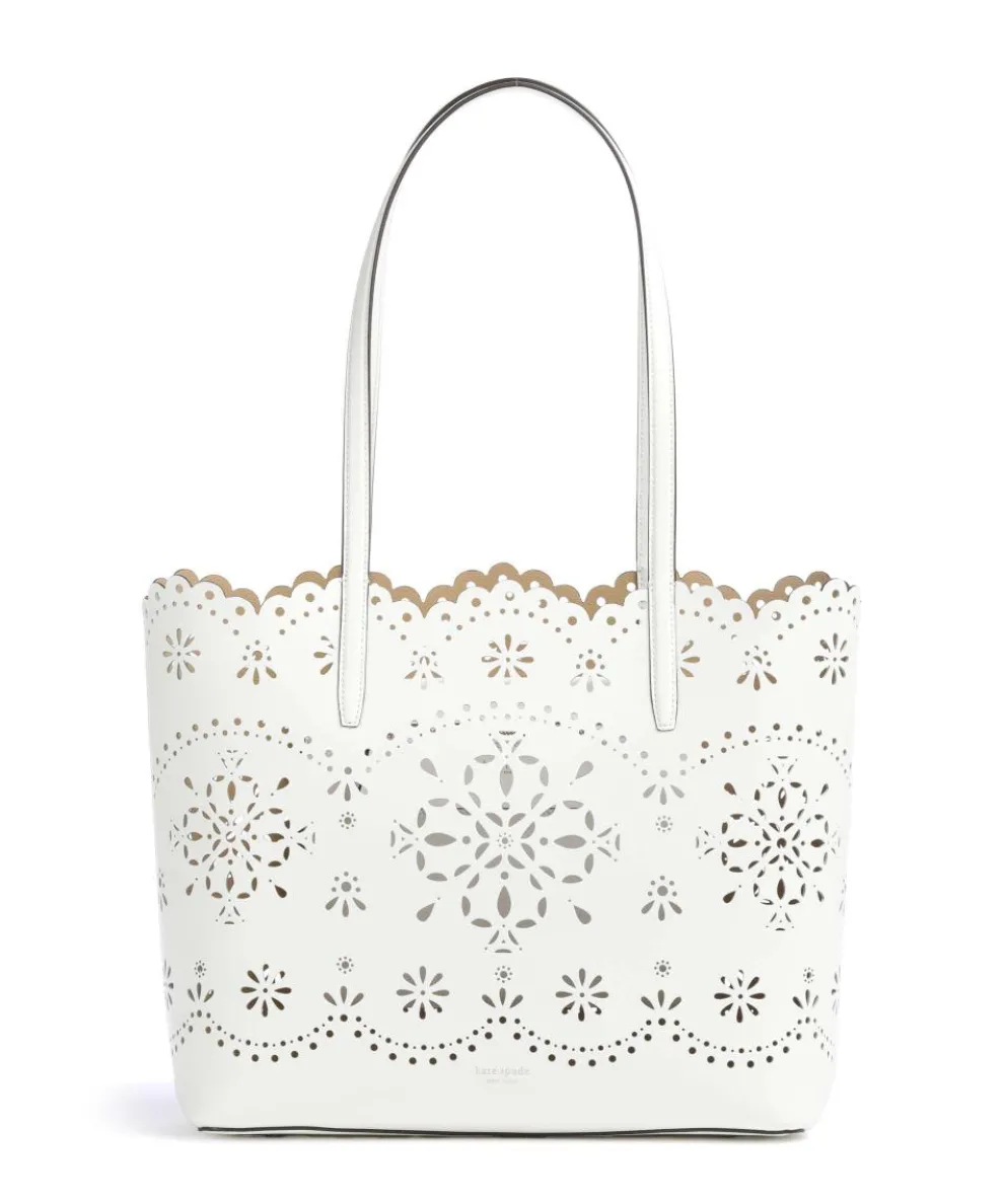 Do It All Large Shopper fein genarbtes Rindsleder weiß