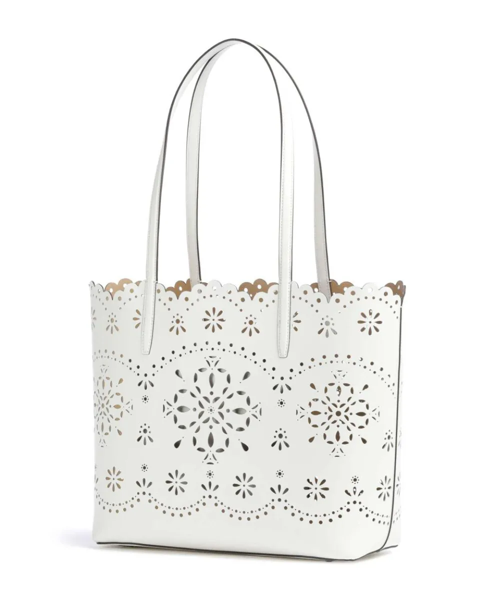 Do It All Large Shopper fein genarbtes Rindsleder weiß