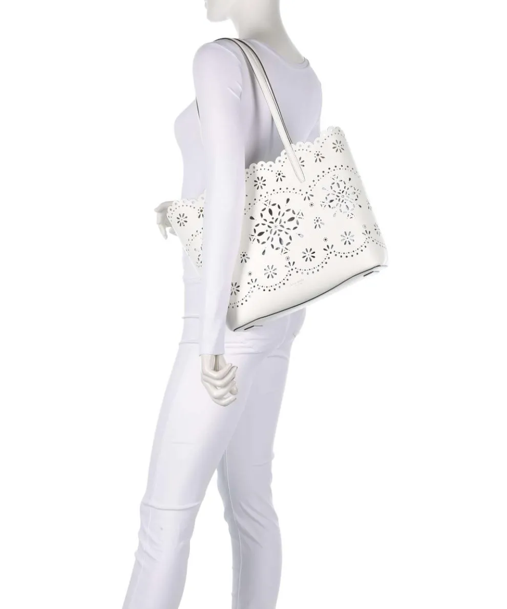 Do It All Large Shopper fein genarbtes Rindsleder weiß