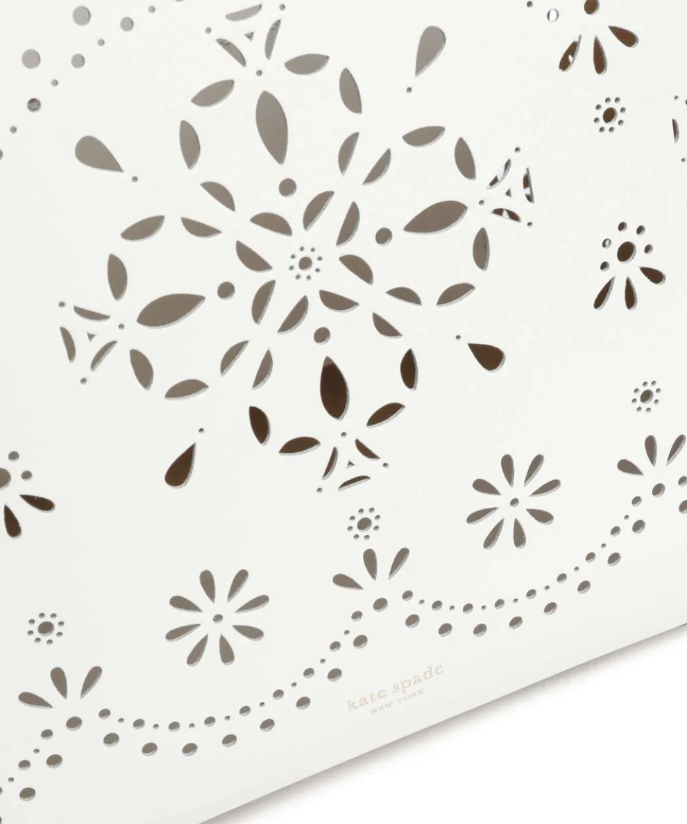 Do It All Large Shopper fein genarbtes Rindsleder weiß