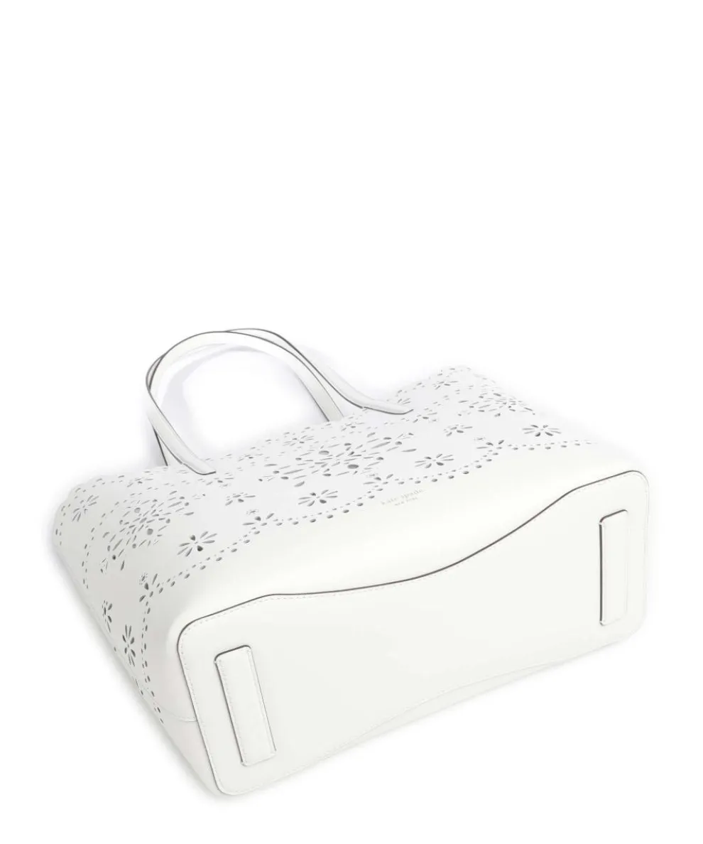 Do It All Large Shopper fein genarbtes Rindsleder weiß