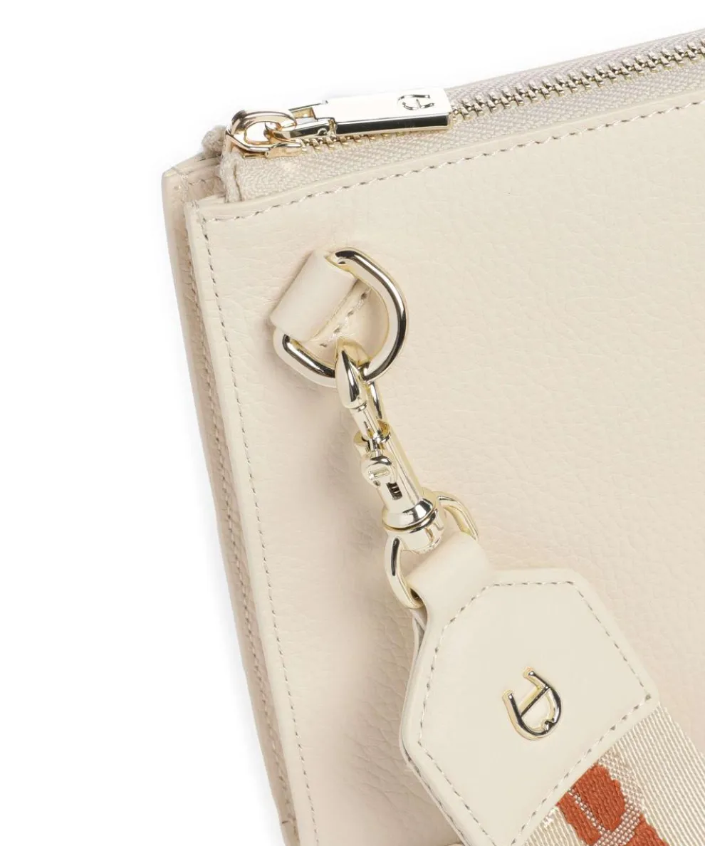 Zita Umhängetasche genarbtes Rindsleder creme