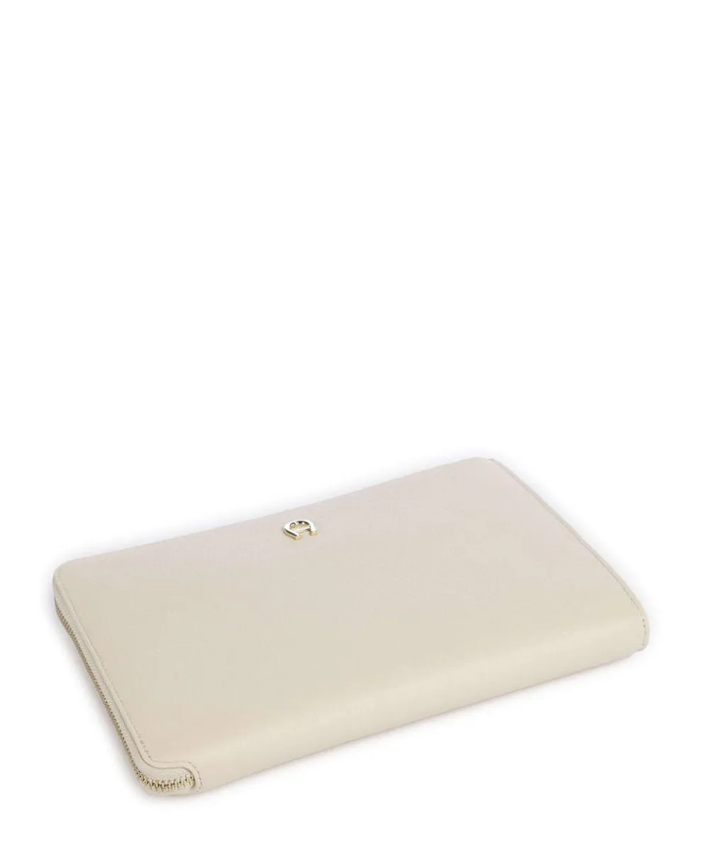 Zita Umhängetasche genarbtes Rindsleder creme