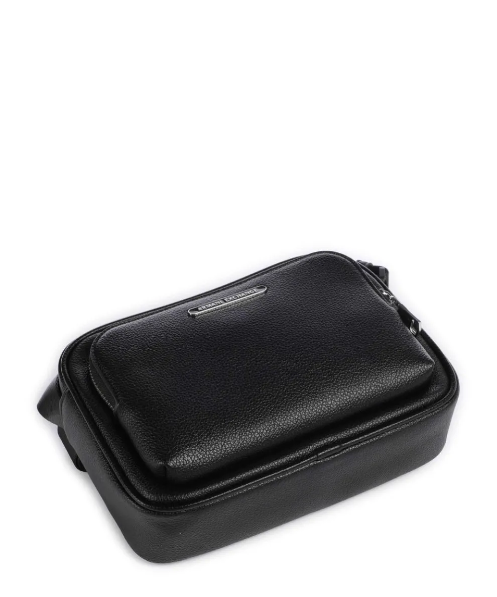 Okinawa Umhängetasche Lederimitat schwarz