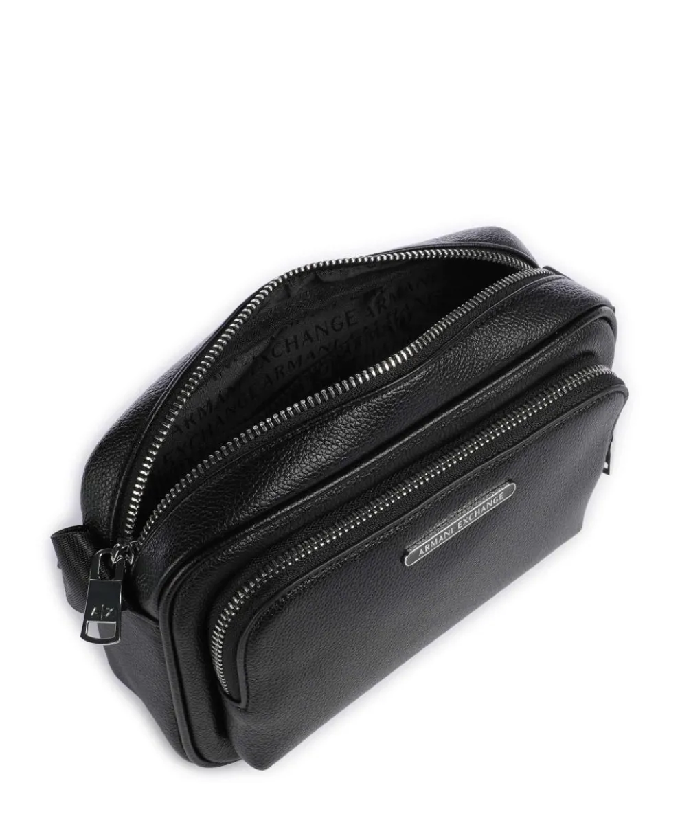 Okinawa Umhängetasche Lederimitat schwarz