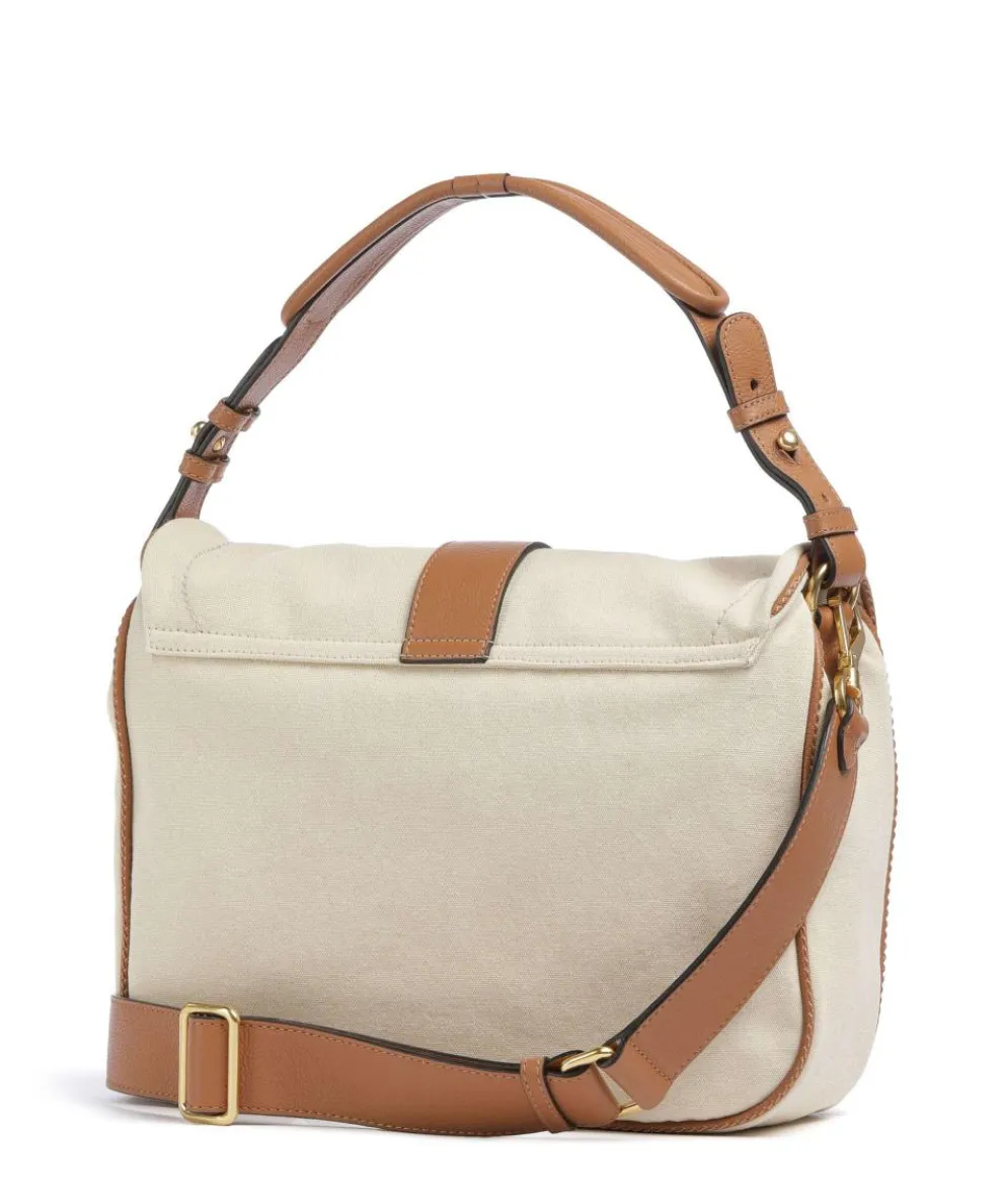 Olana Star Saddle Beuteltasche Canvas beige/braun