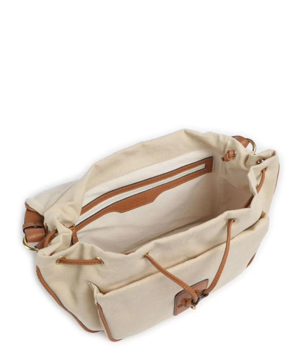 Olana Star Saddle Beuteltasche Canvas beige/braun