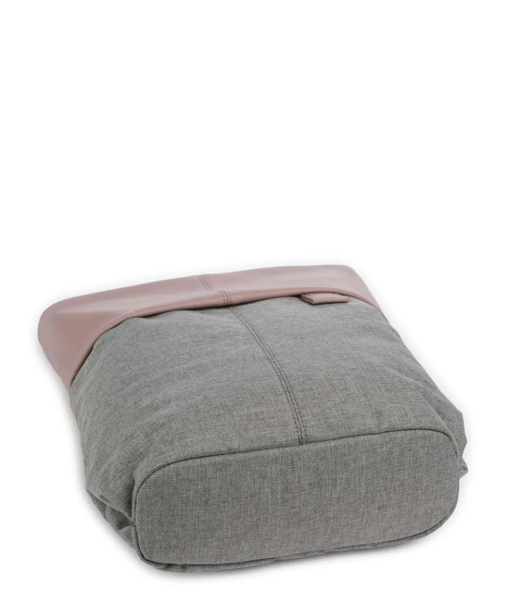 Olli OT12 Beuteltasche Polyester, Lederimitat grau/rosa