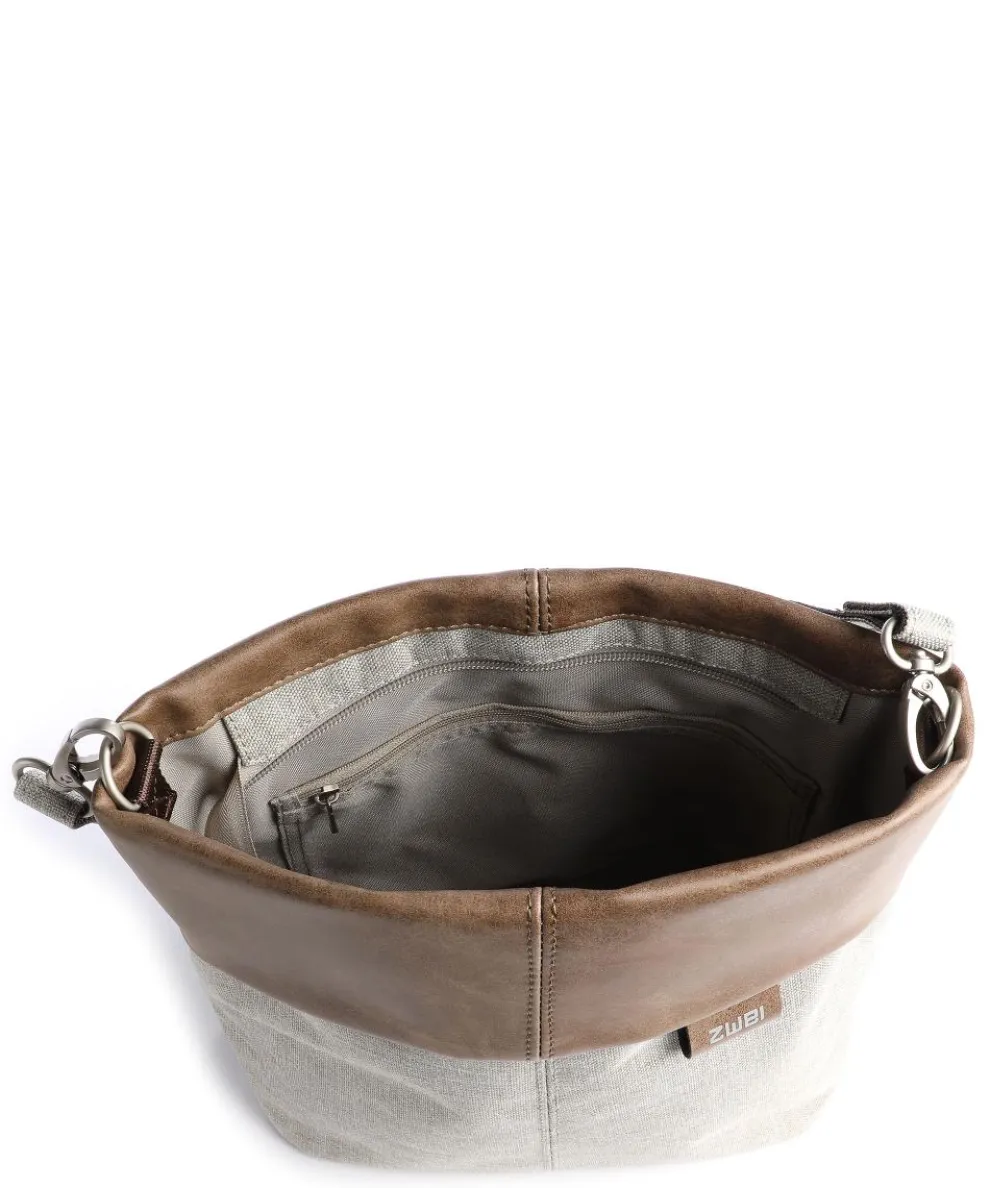 Olli OT8 Schultertasche Polyester, Lederimitat beige