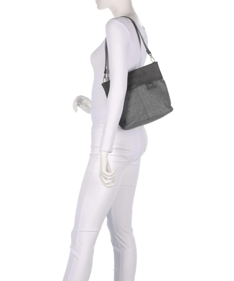 Olli OT8 Schultertasche Polyester, Lederimitat grau