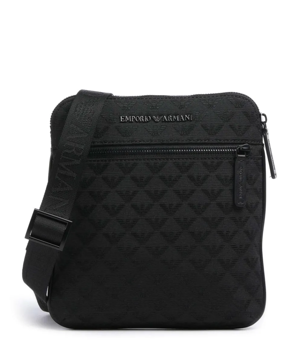 Omnia Jacquard Umhängetasche Polyester, Baumwolle schwarz