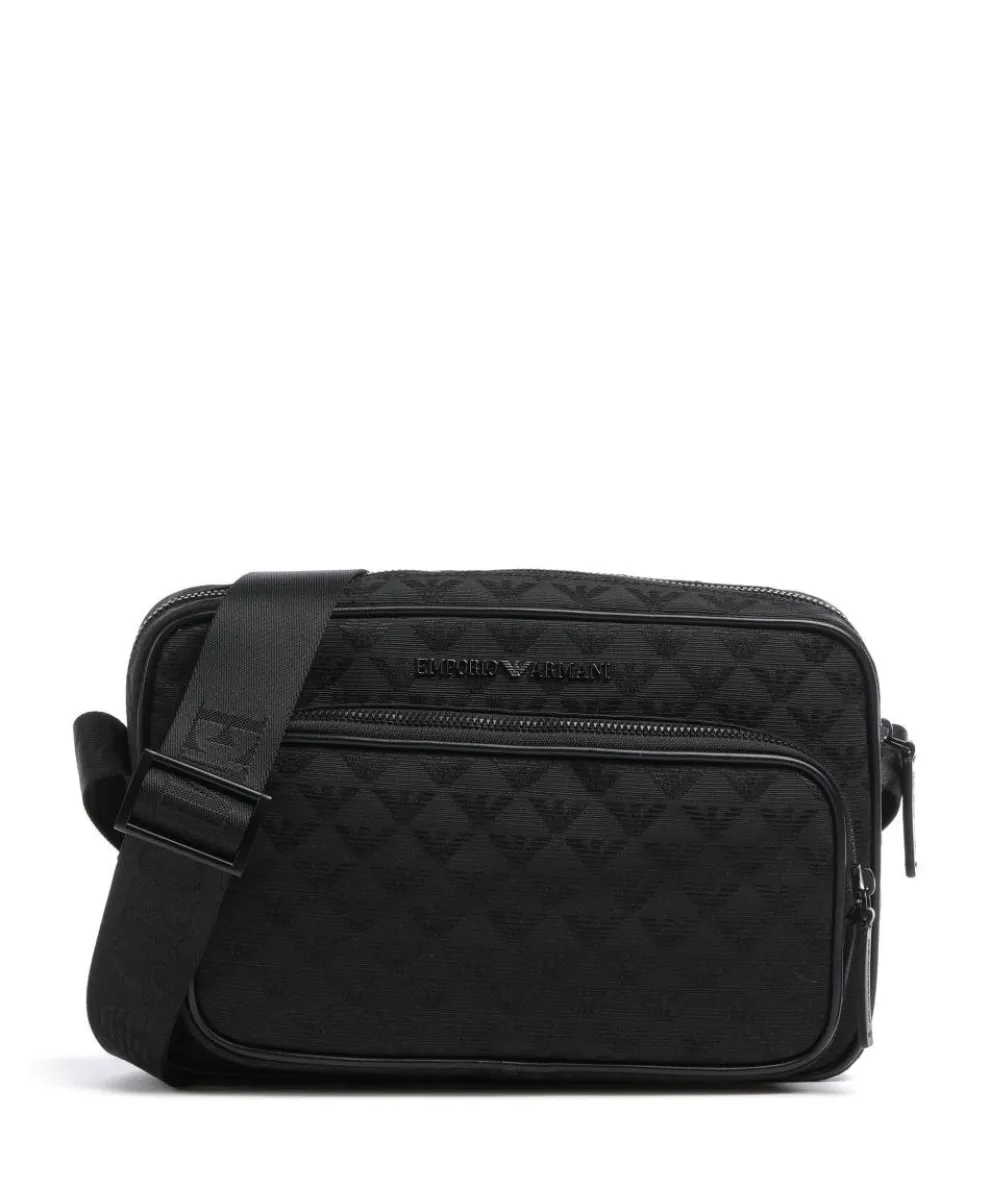 Omnia Jacquard Umhängetasche Baumwolle, Polyester schwarz