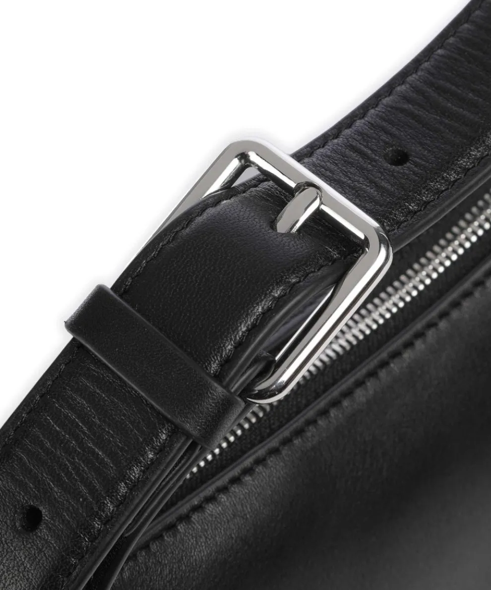 Westwell Lane Umhängetasche genarbtes Rindsleder schwarz