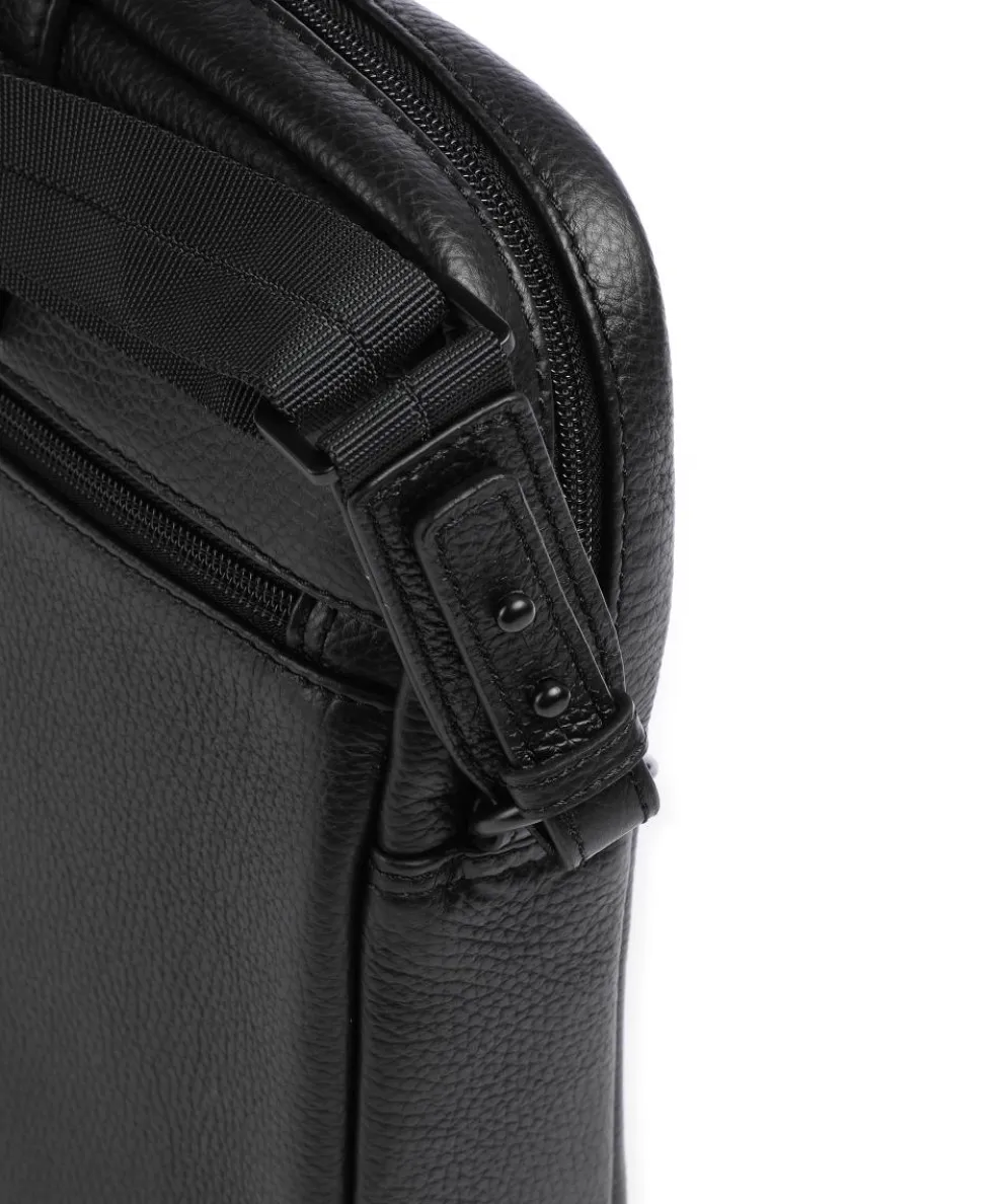 Onyx Chris RFID Aktentasche 15″ genarbtes Leder schwarz