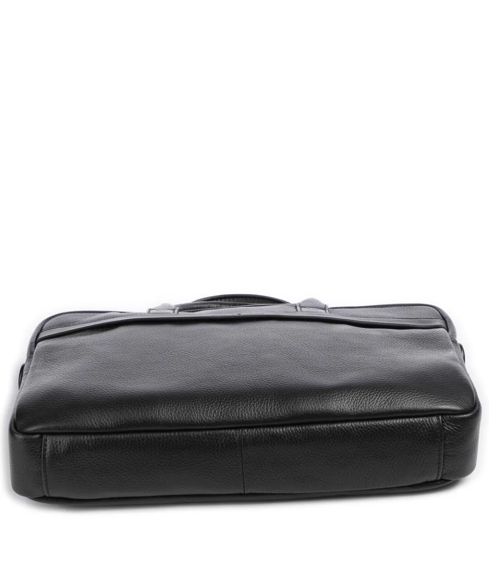 Onyx Chris RFID Aktentasche 15″ genarbtes Leder schwarz