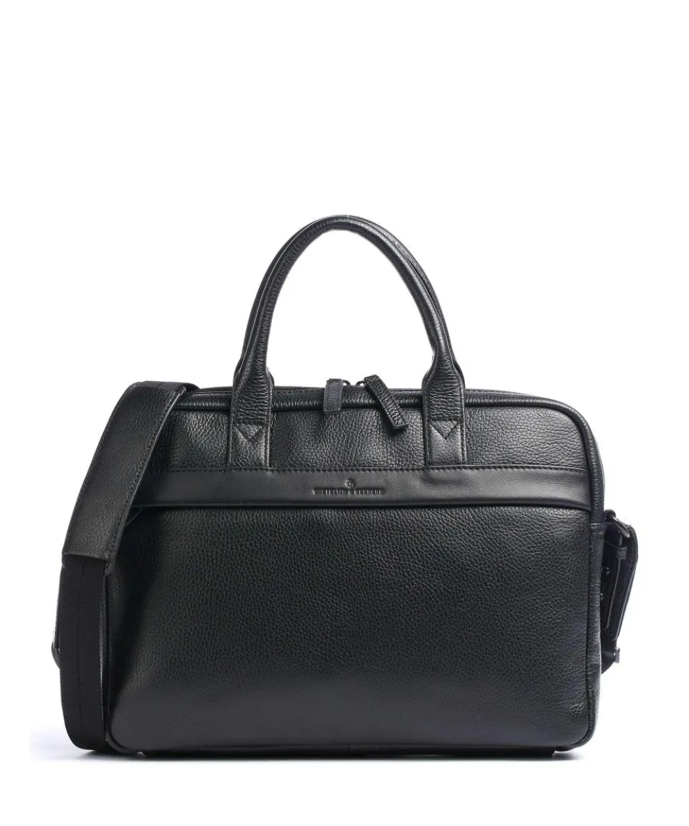 Onyx Delta Aktentasche 13″ genarbtes Rindsleder schwarz