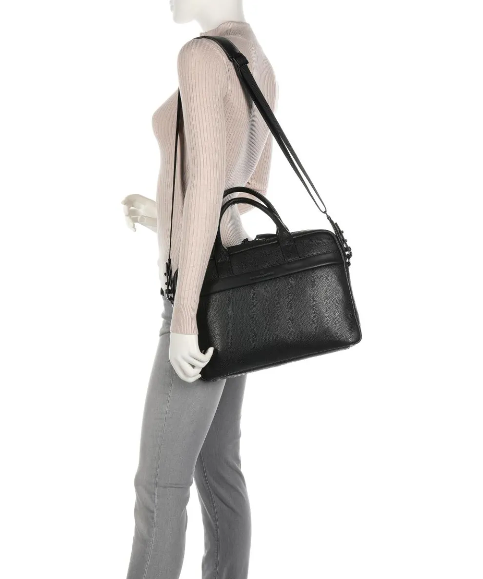 Onyx Delta Aktentasche 13″ genarbtes Rindsleder schwarz