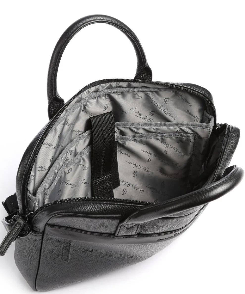 Onyx Delta Aktentasche 13″ genarbtes Rindsleder schwarz