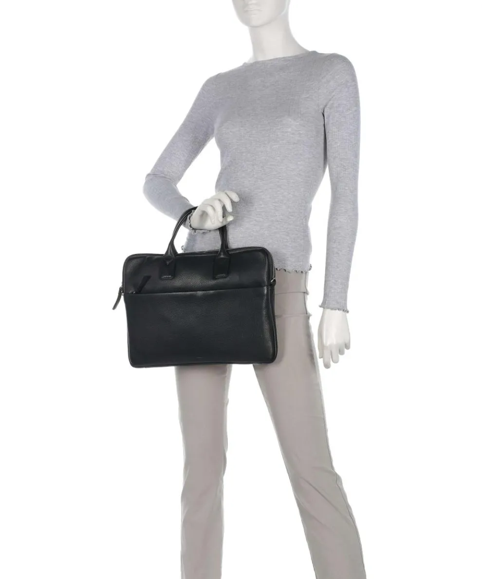 Wrap Aktentasche 14″ genarbtes Rindsleder schwarz