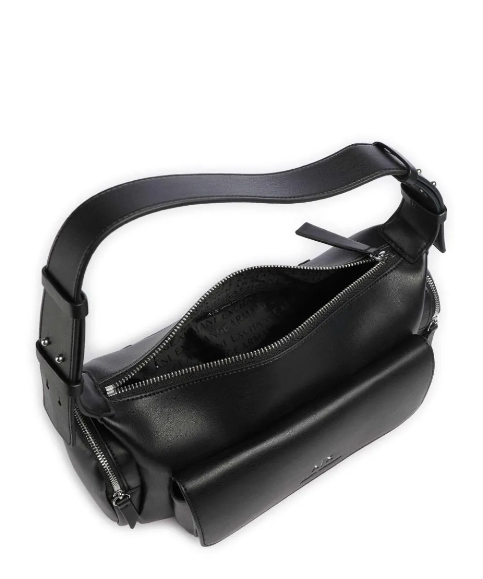 Rachel M Schultertasche Lederimitat schwarz