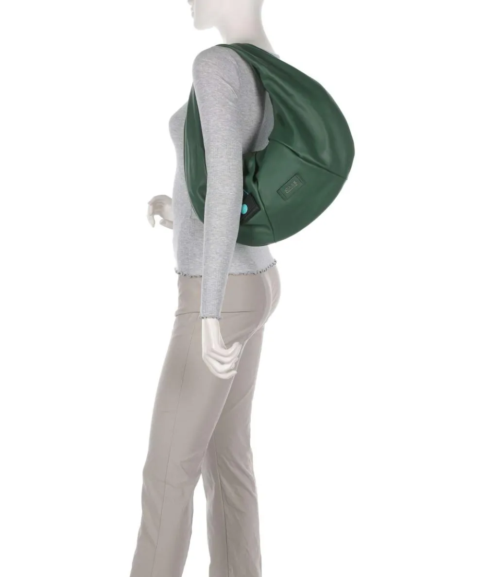 Oregon Magnon Beuteltasche fein genarbtes Kalbsleder dunkelgrün