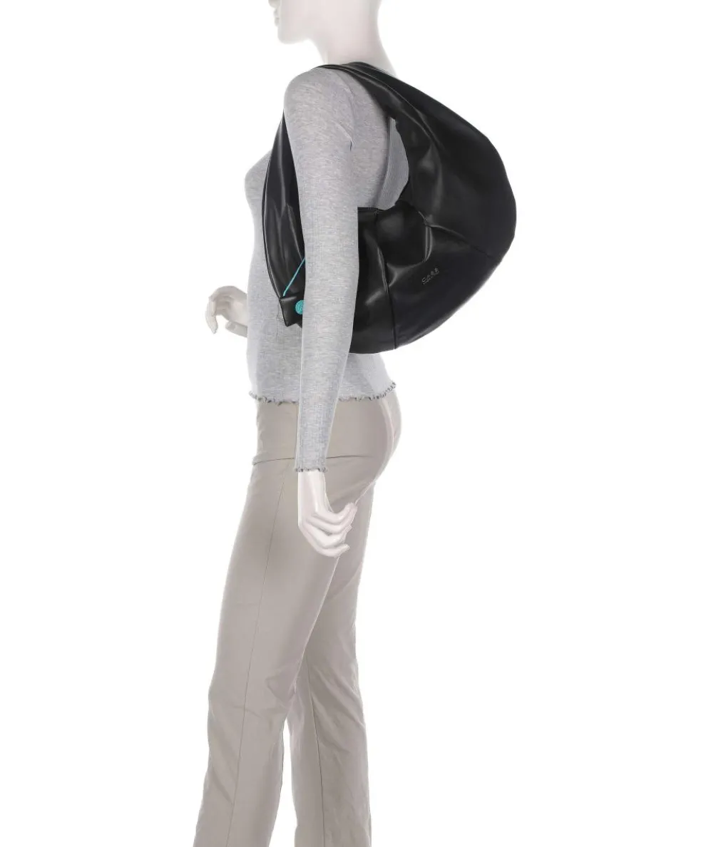 Oregon Magnon Beuteltasche fein genarbtes Kalbsleder schwarz