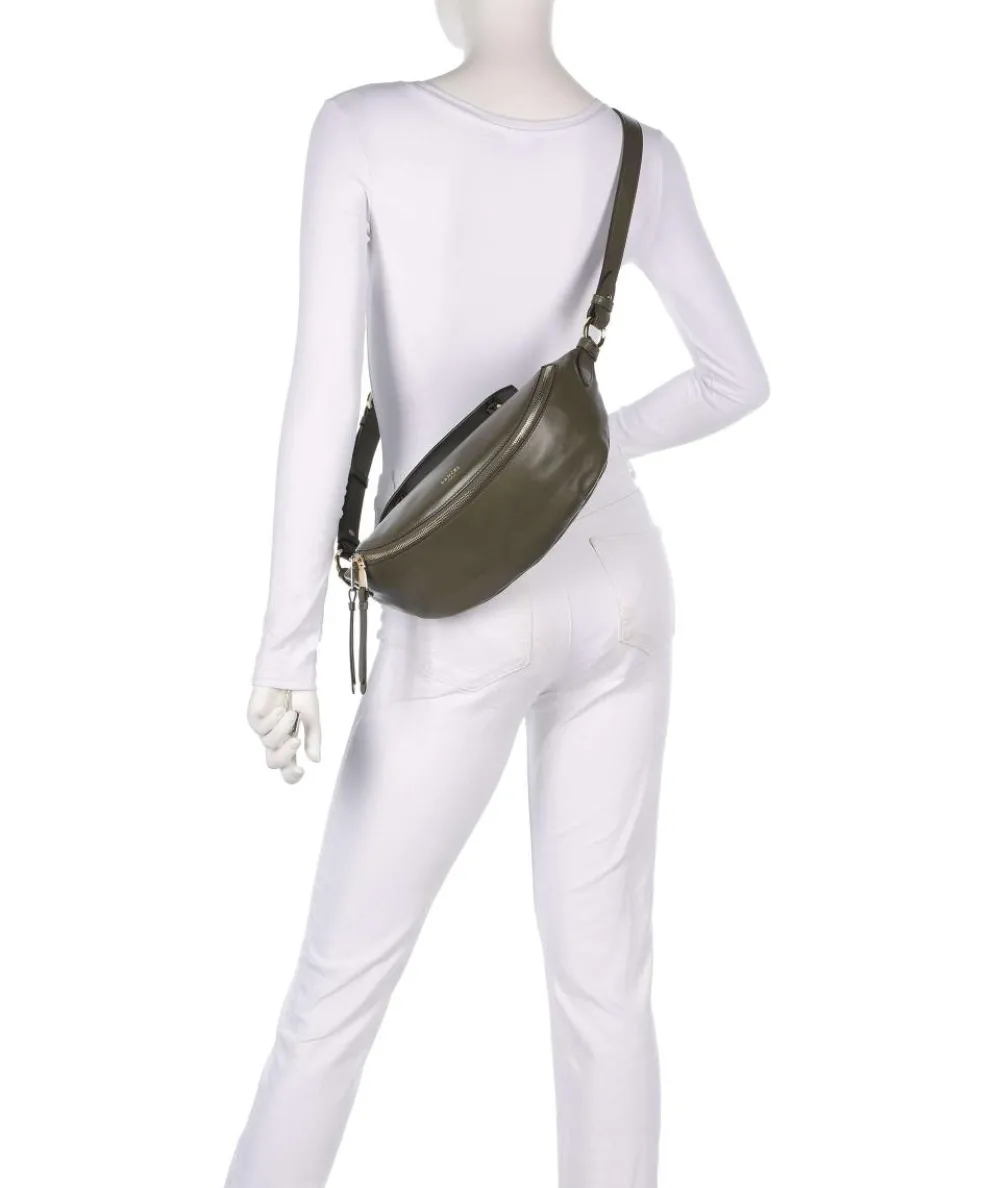 Origami S Umhängetasche fein genarbtes Rindsleder khaki