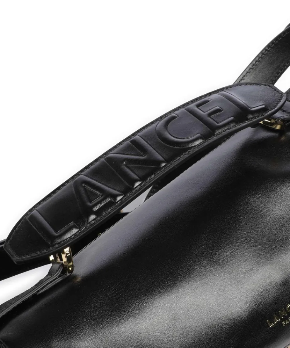 Origami S Umhängetasche fein genarbtes Rindsleder schwarz