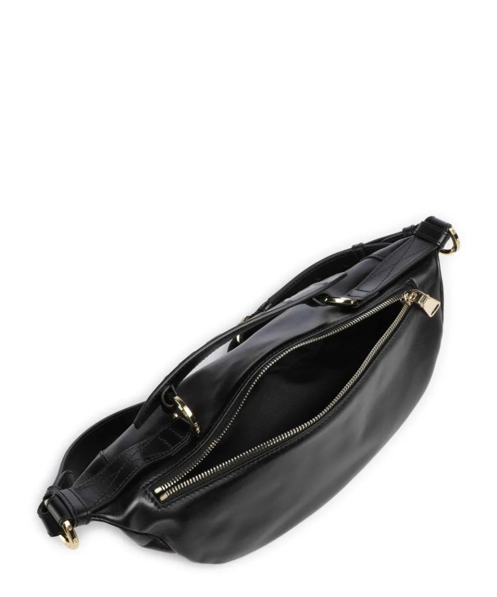 Origami S Umhängetasche fein genarbtes Rindsleder schwarz