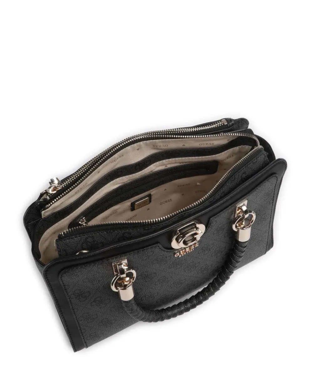 Orlina 4G Logo Handtasche Lederimitat anthrazit