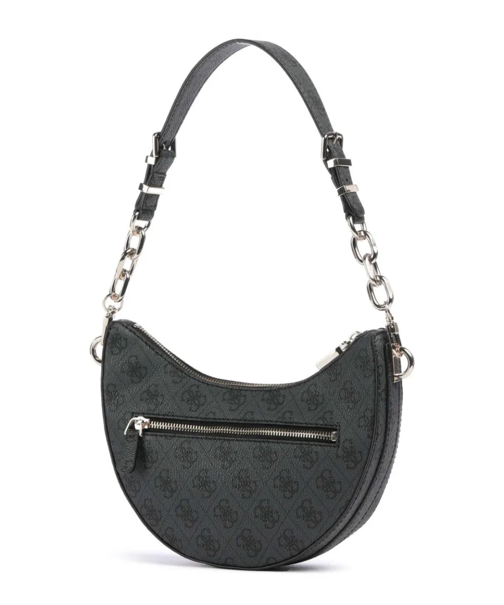 Orlina 4G Logo Schultertasche Lederimitat anthrazit