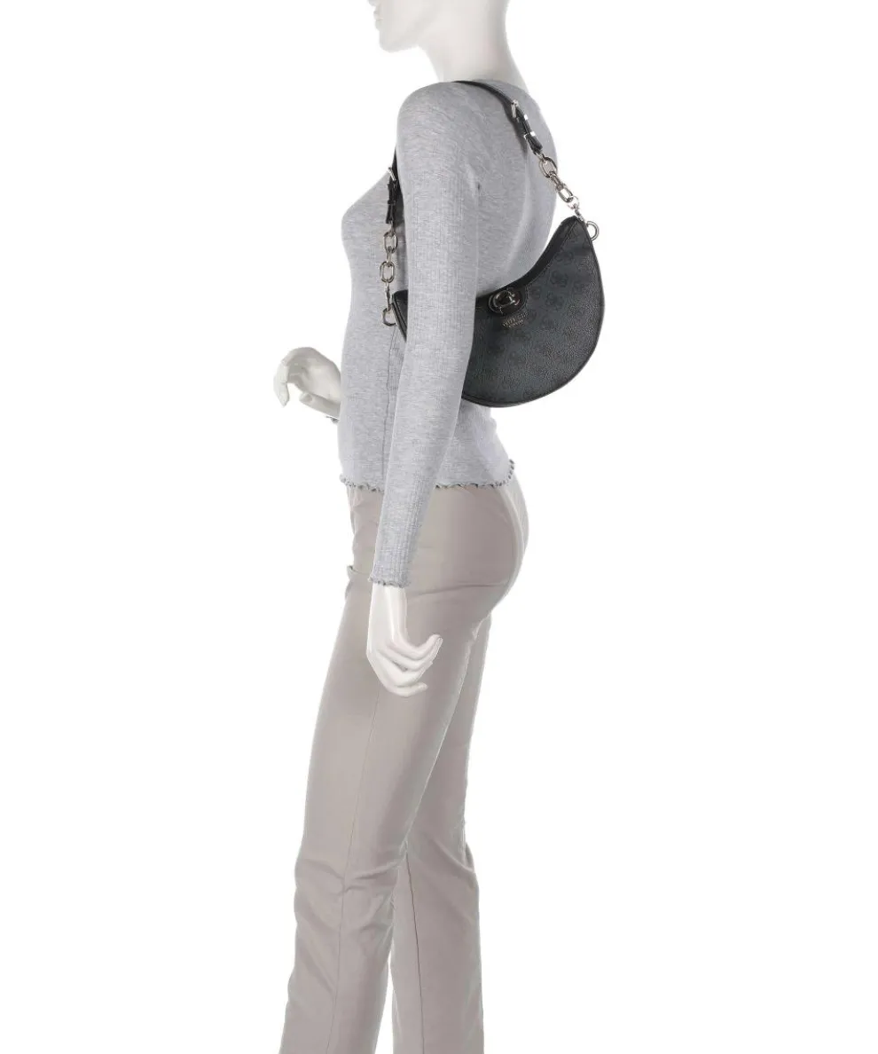 Orlina 4G Logo Schultertasche Lederimitat anthrazit