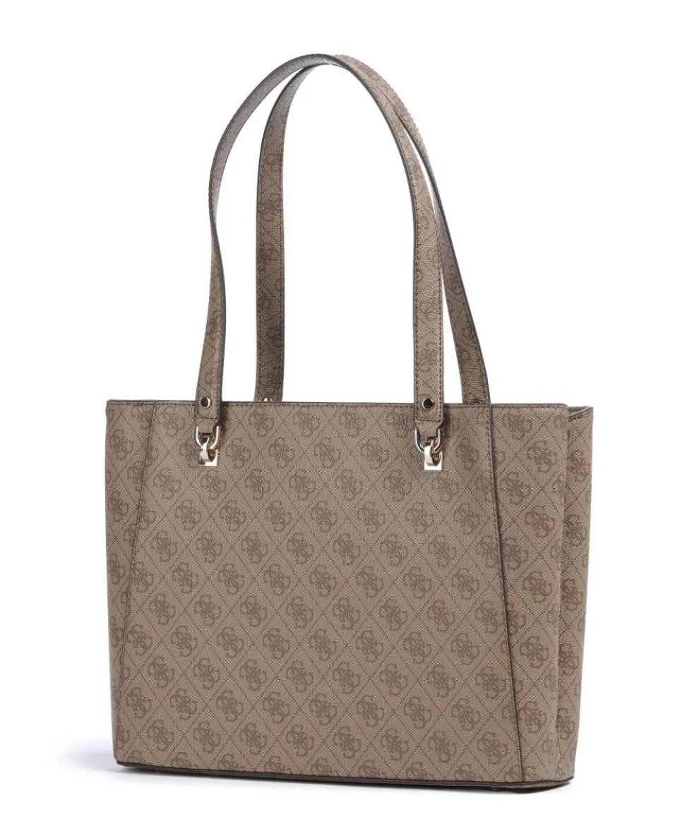 Orlina 4G Logo Shopper Lederimitat braun