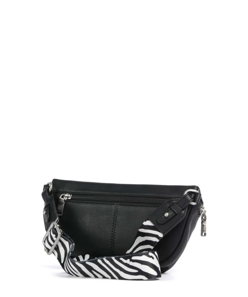 Osaka Gürteltasche genarbtes Rindsleder schwarz