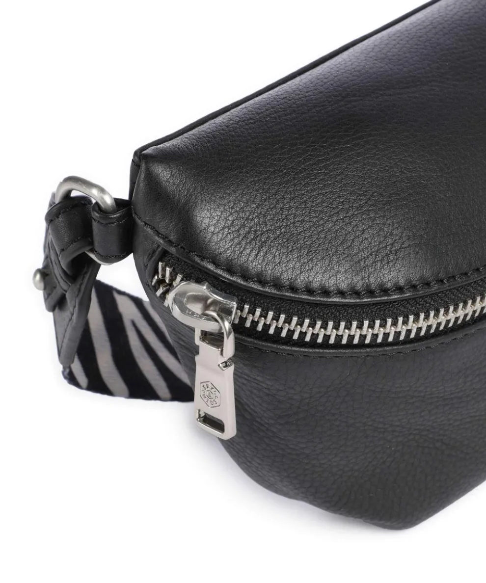 Osaka Gürteltasche genarbtes Rindsleder schwarz