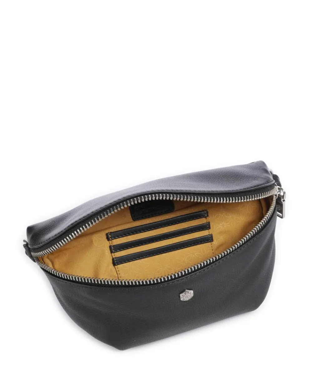 Osaka Gürteltasche genarbtes Rindsleder schwarz