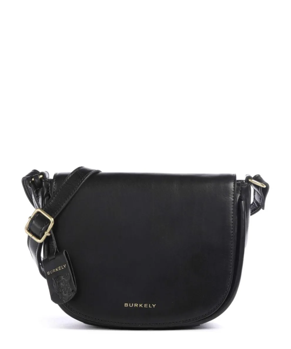 Vintage Veda Umhängetasche fein genarbtes Leder schwarz