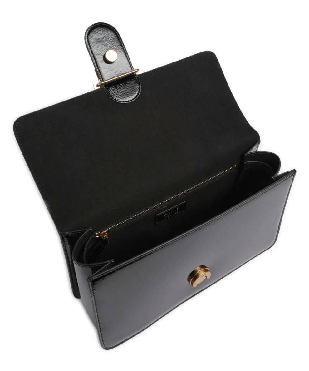 Love One Classic Umhängetasche Lederimitat schwarz