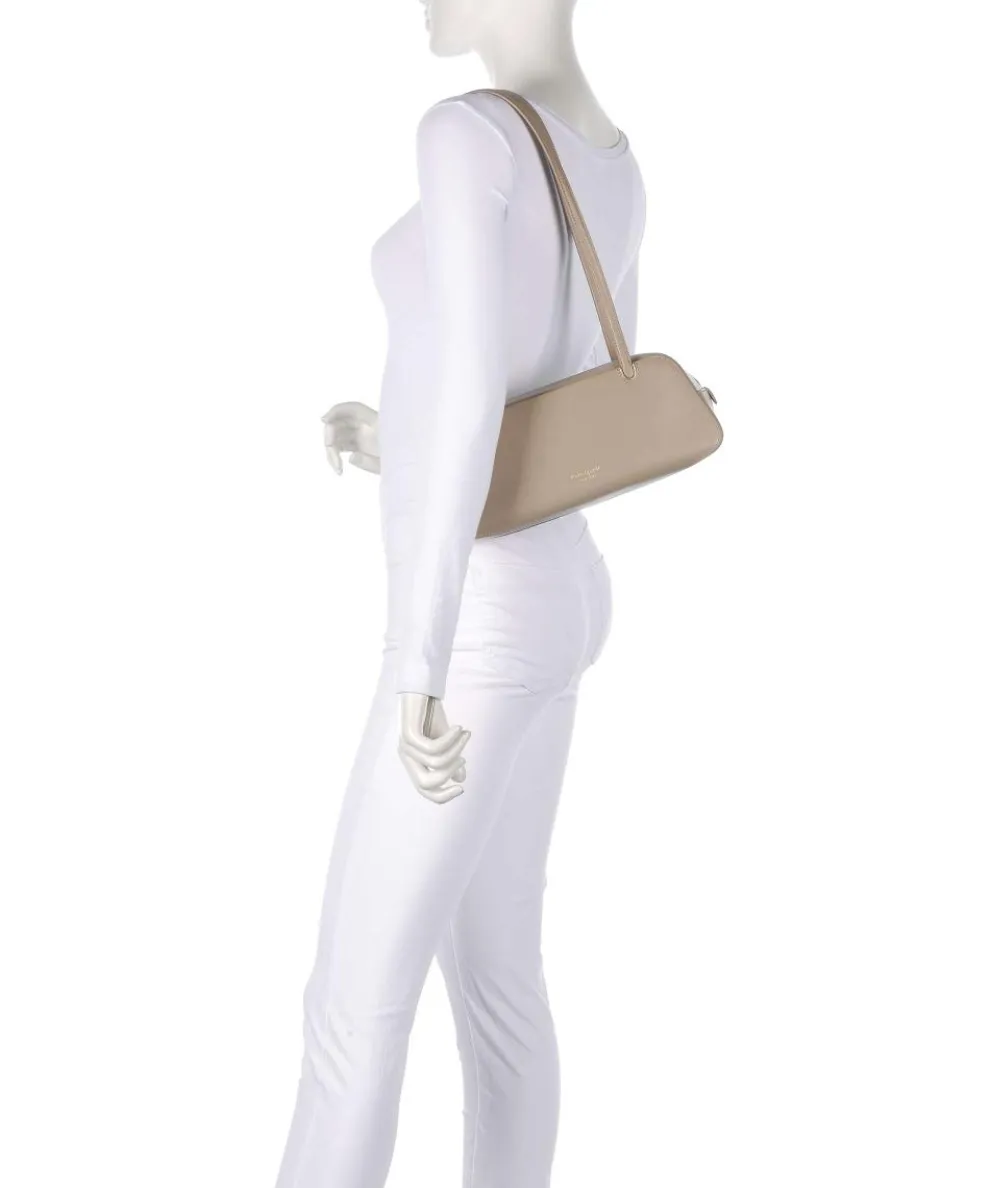 Grace Schultertasche fein genarbtes Rindsleder taupe