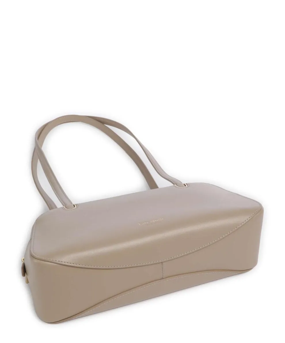 Grace Schultertasche fein genarbtes Rindsleder taupe