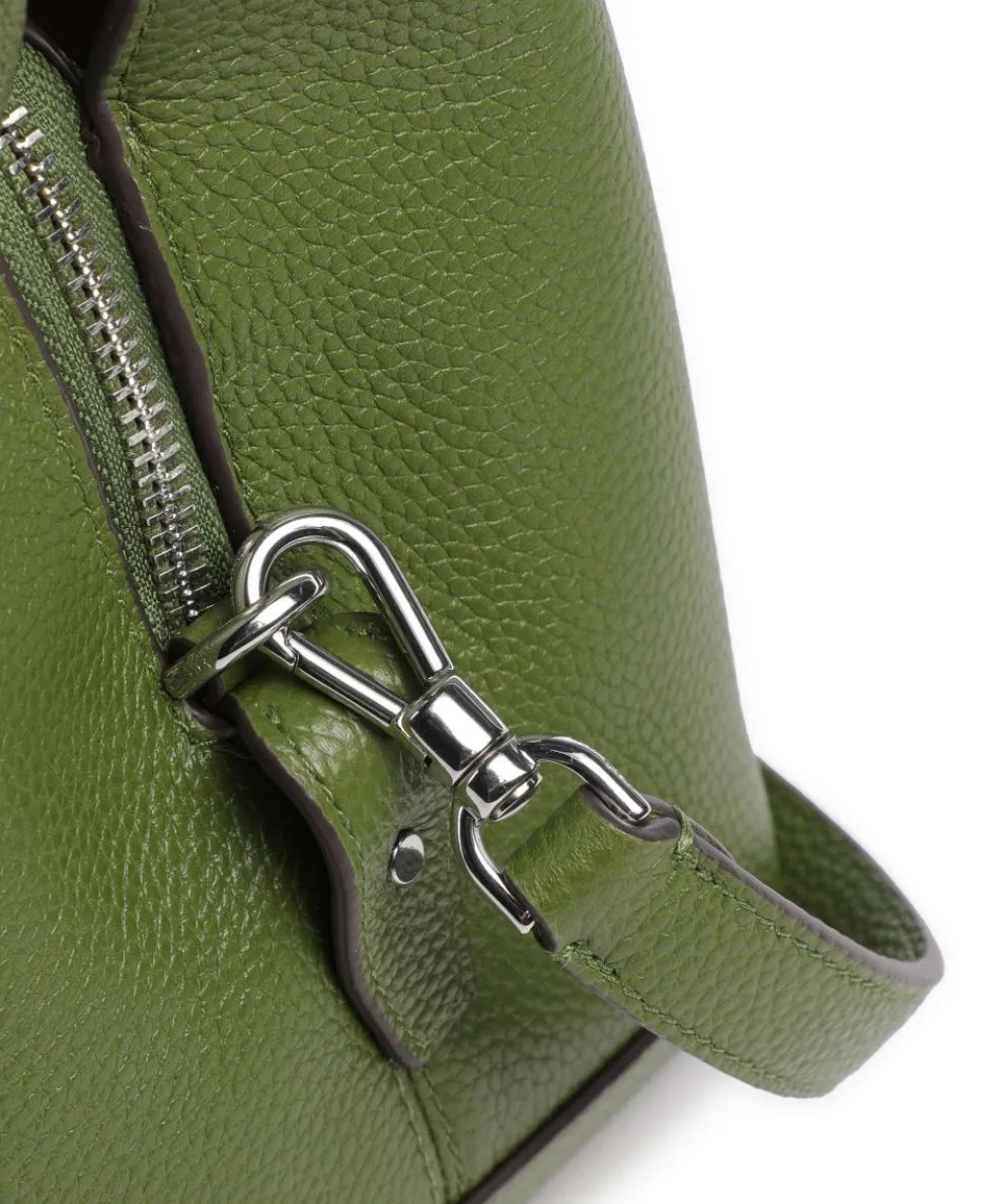 Deco Beuteltasche genarbtes Rindsleder khaki