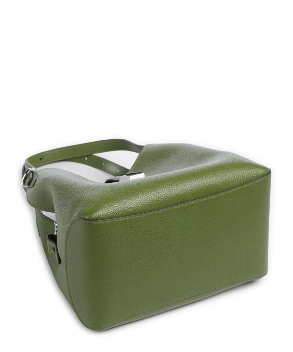 Deco Beuteltasche genarbtes Rindsleder khaki