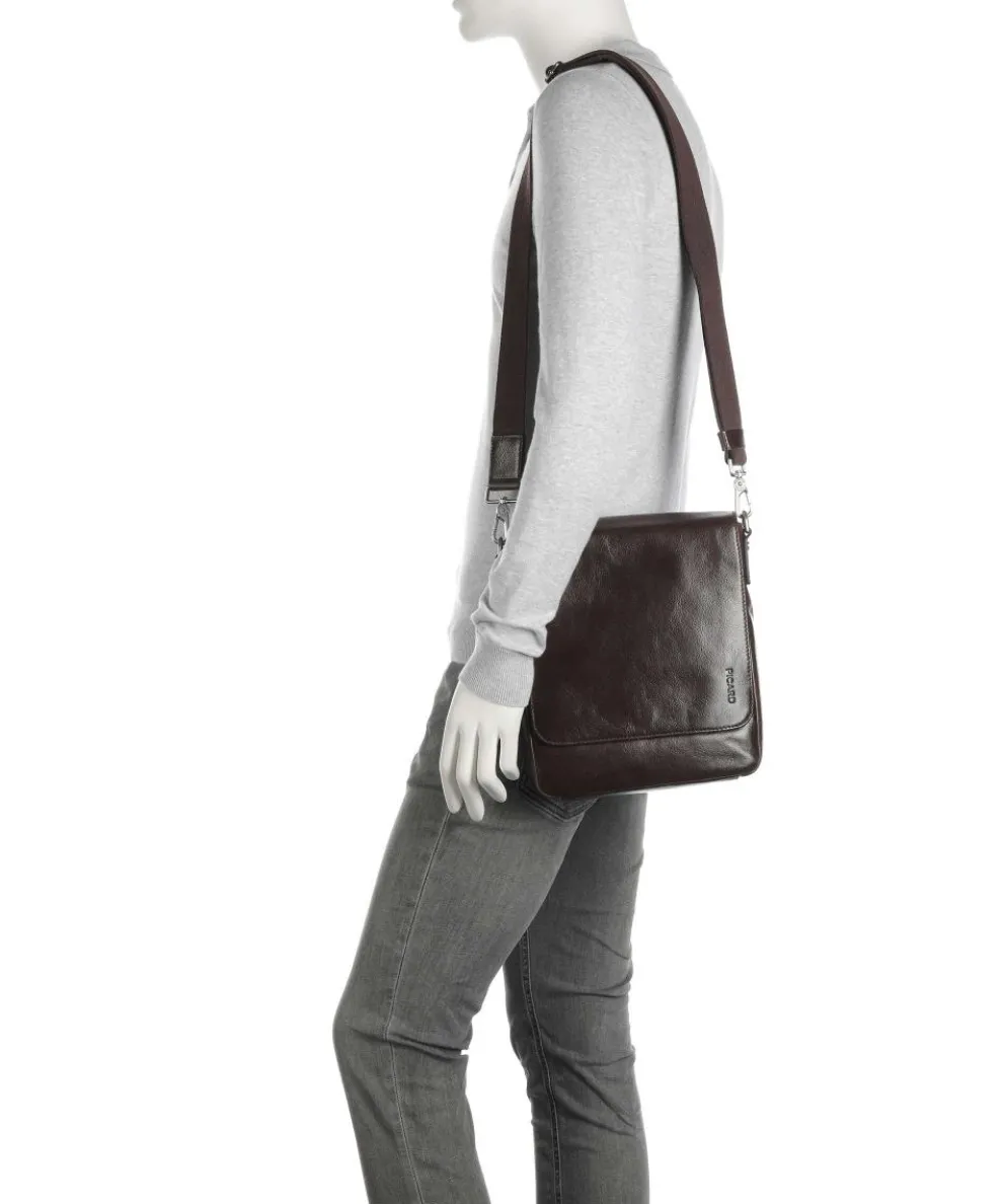 Buddy Umhängetasche 10″ Büffelleder dunkelbraun