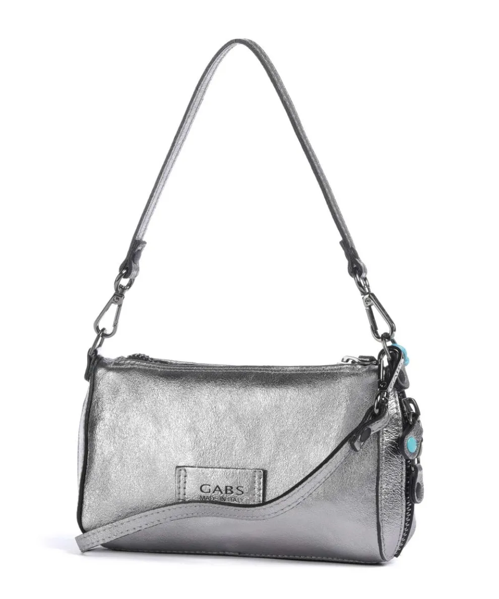 Oceania Pepita Handtasche Kalbsleder silber